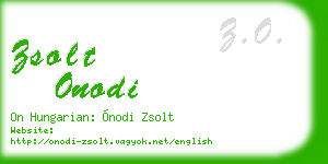 zsolt onodi business card